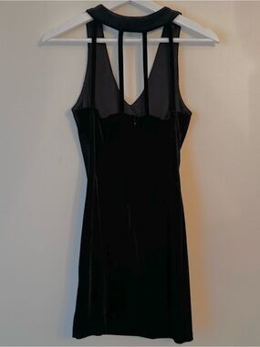Black Velvet Shimmer Dress